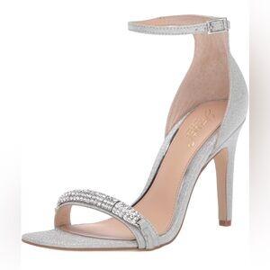 Badgley Mischka Women's Silver High Heels - Ranya Heeled Sandal